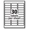 Avery Foil Mailing Labels, Inkjet Printers, 0.75 x 2.25, Silver, PK300 08986 - alternate 2